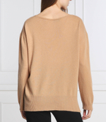 Хлопковый свитер TWINSET - светло-коричневый(222TP3350)