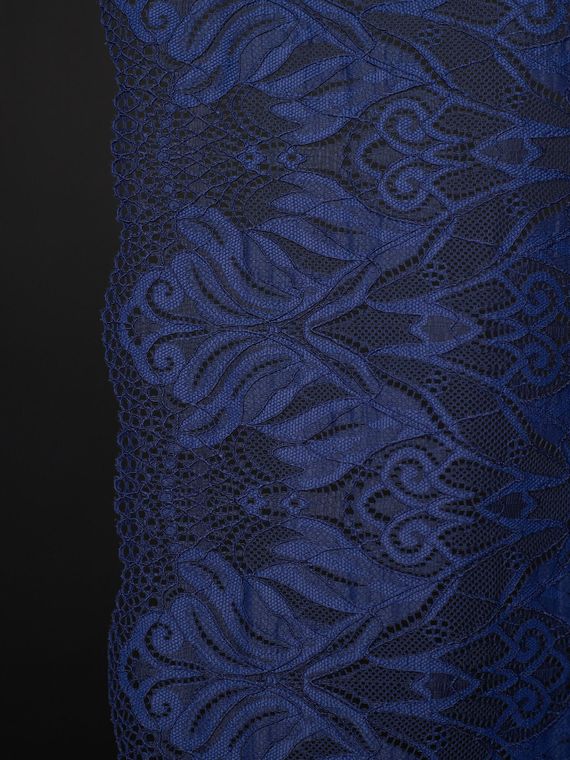 03-294 Кружево эластичное 24 см, темно-синий 061