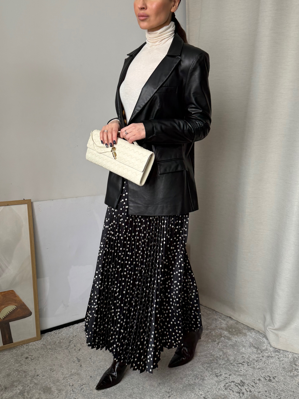 Кожаный жакет, XS