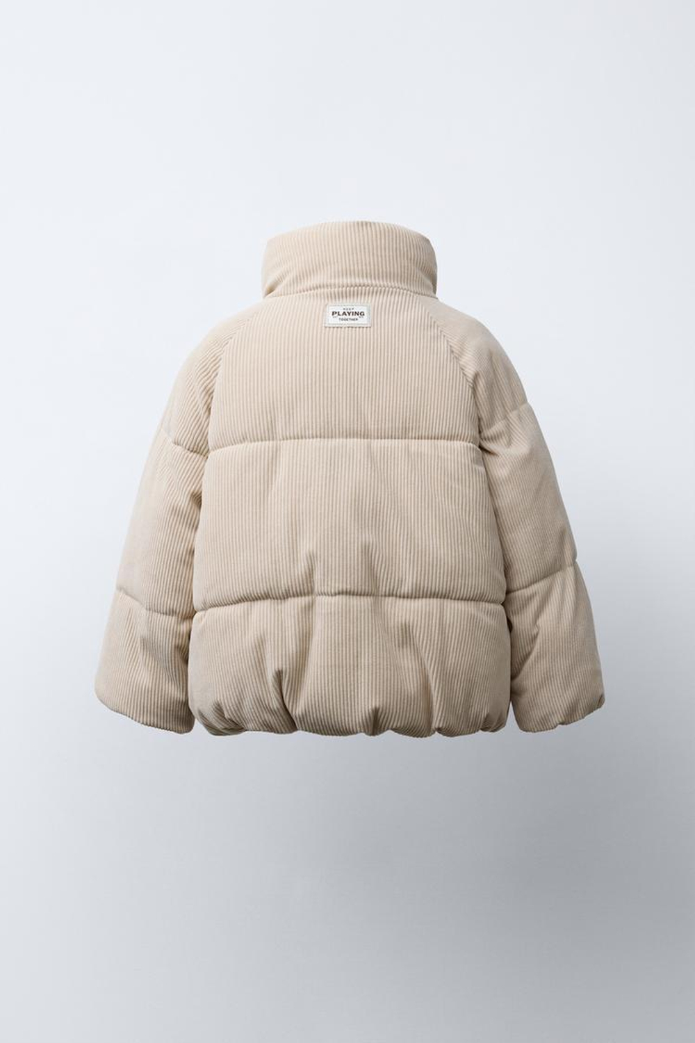 ZARA ВЕЛЬВЕТОВАЯ КУРТКА, БЕЖЕВЫЙ