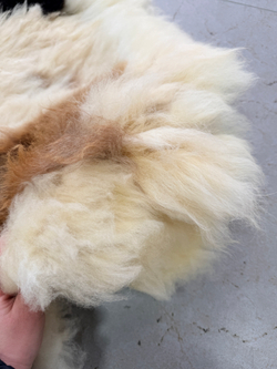 Ковер прямоугольный натуральный мех овчина