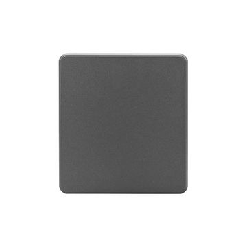 Выключатель ROUND 1 кл проходной (переключатель) 10А с/у титан KRANZ