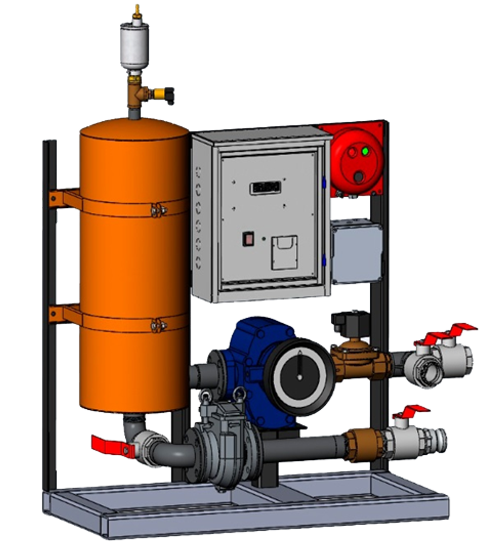 Rapid fuel acceptance unit with defoamer Dn50+EFL 4.02 (20 cubic meters/hour)