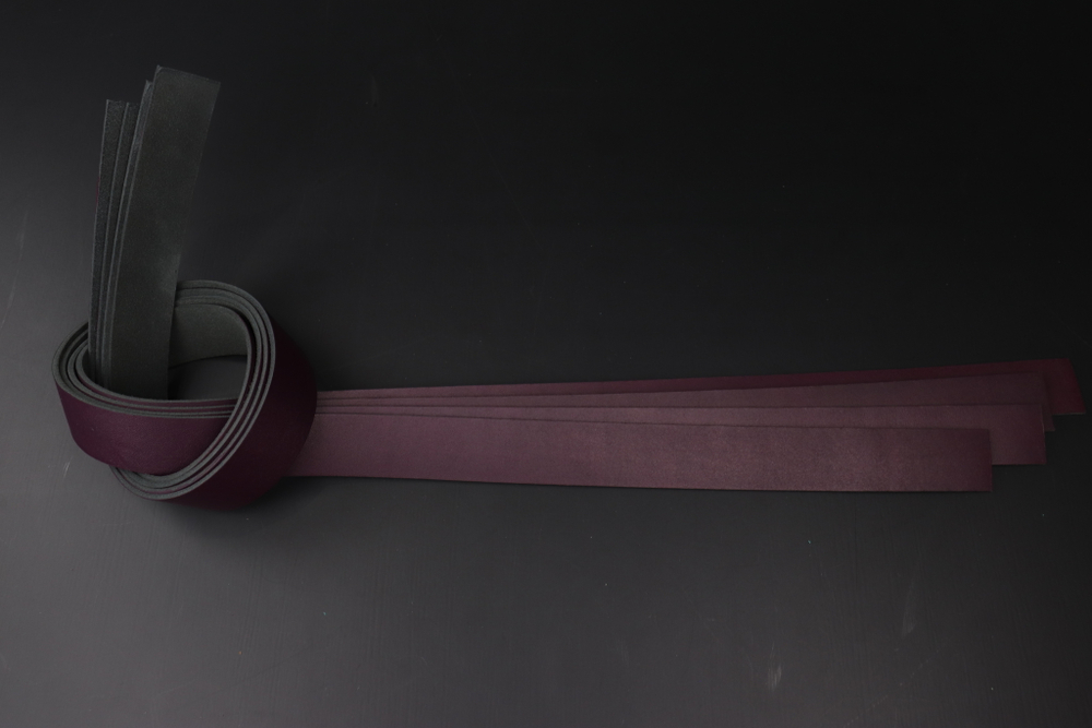 Ременная заготовка темно-фиолетовая с лицевой отделкой + Плита Пылевидная