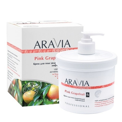 Крем для тела увлажняющий лифтинговый Aravia Organic Pink Grapefruit 550мл