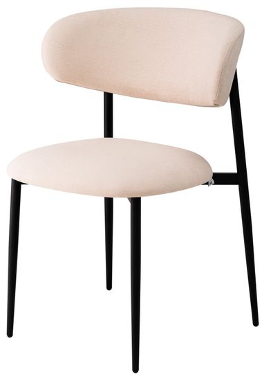 Стул Kirbi велюр молочный