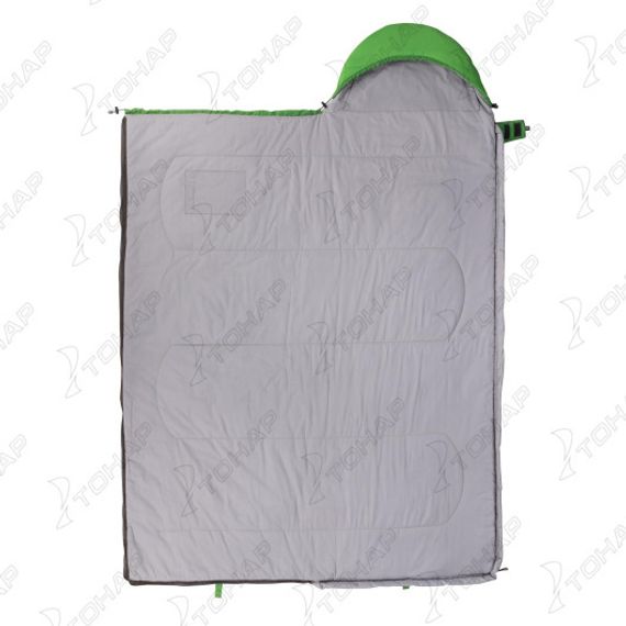 Спальный мешок TORO Wide 300L (220Х90, левый, стратекс, салатовый) (T-HS-SB-TW-300L) Helios