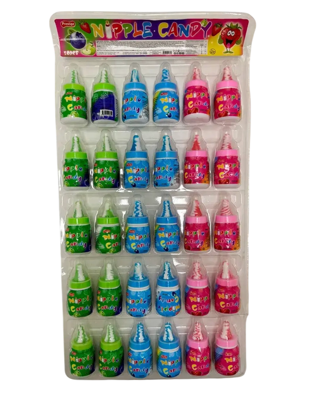 Леденцовая карамель в форме детской бутылки