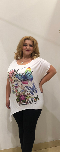 Белая итальянская футболка из вискозы