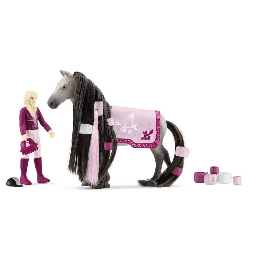 Schleich — Стартовый набор «Лошадь Софии Красавицы» со стартовым набором для укладки волос с Софией и Дасти 42584 / артикул   42584  / GTIN 4059433574394