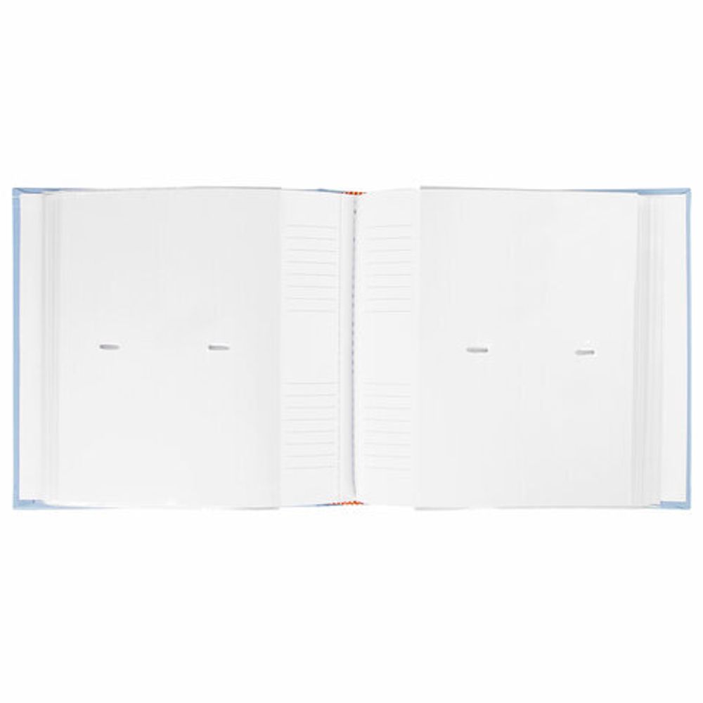 Фотоальбом BRAUBERG "Cute Baby" на 200 фото 10х15 см, под кожу, бумажные страницы, бокс, синий, 391142