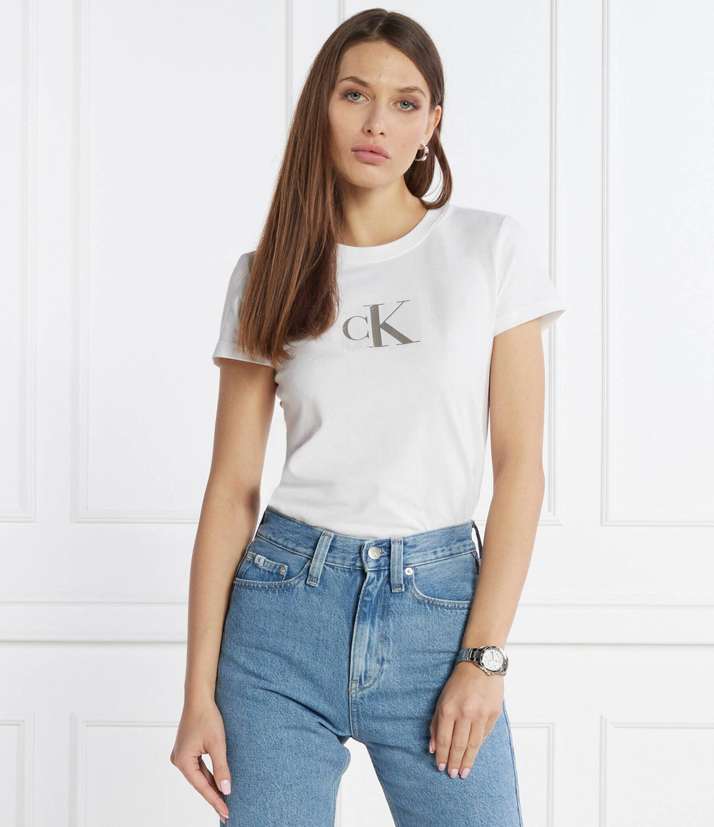 Футболка CALVIN KLEIN JEANS - белый(J20J222961)