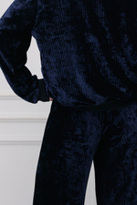 Брюки бархат Сапфировый