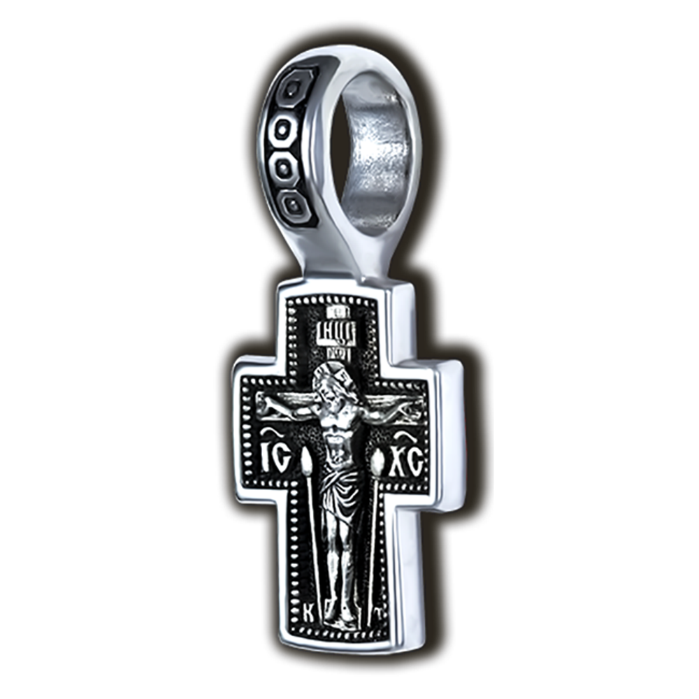 Крестик с Распятием и Казанской Божией Матерью.