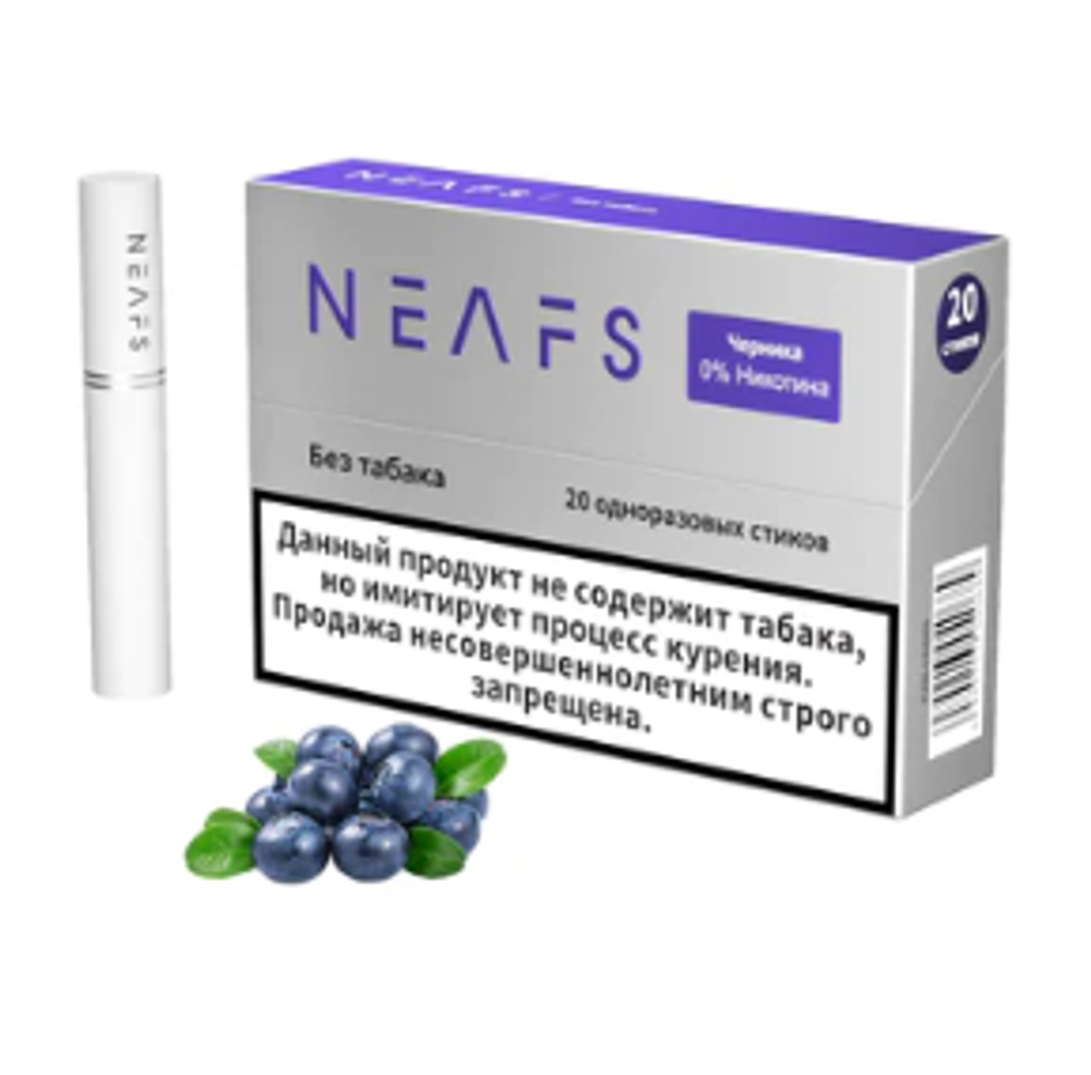 Стики Neafs Черника 0мг (0%) (блок - 10 пачек)