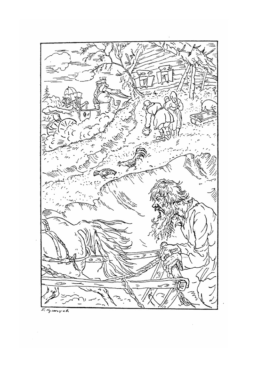 Графика Б. М. Кустодиева | Э.Ф. Голлербах