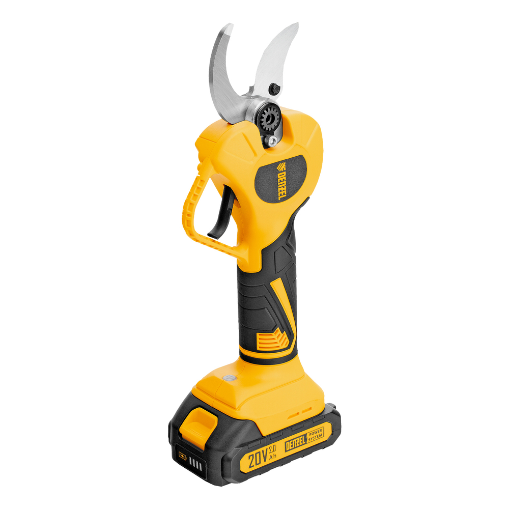 Секатор аккумуляторный, бесщет., CP-40BL, Li-Ion, 20 В, лезвия SK5 // Denzel