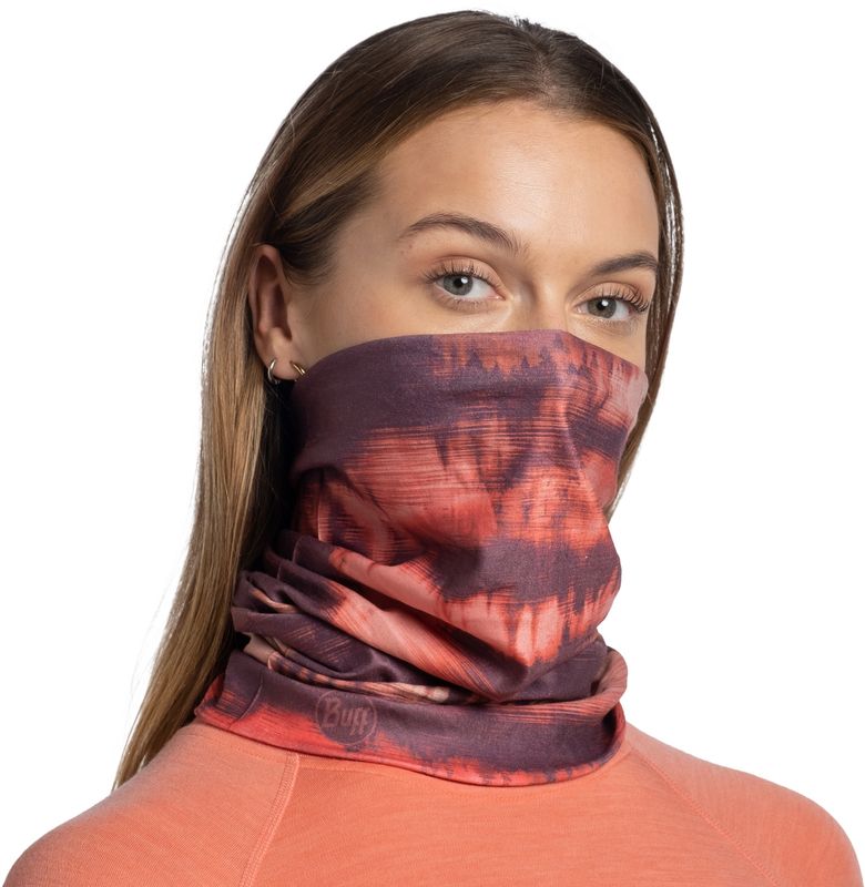 Тонкая зимняя бандана-труба Buff Thermonet Matewa Garnet Фото 2