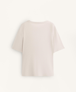 Oysho Футболка из смесового хлопка, серо-коричневый