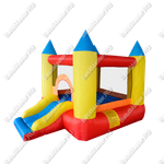 Батут для дачи "Красочный замок" 2,8*2,1*1,85 м