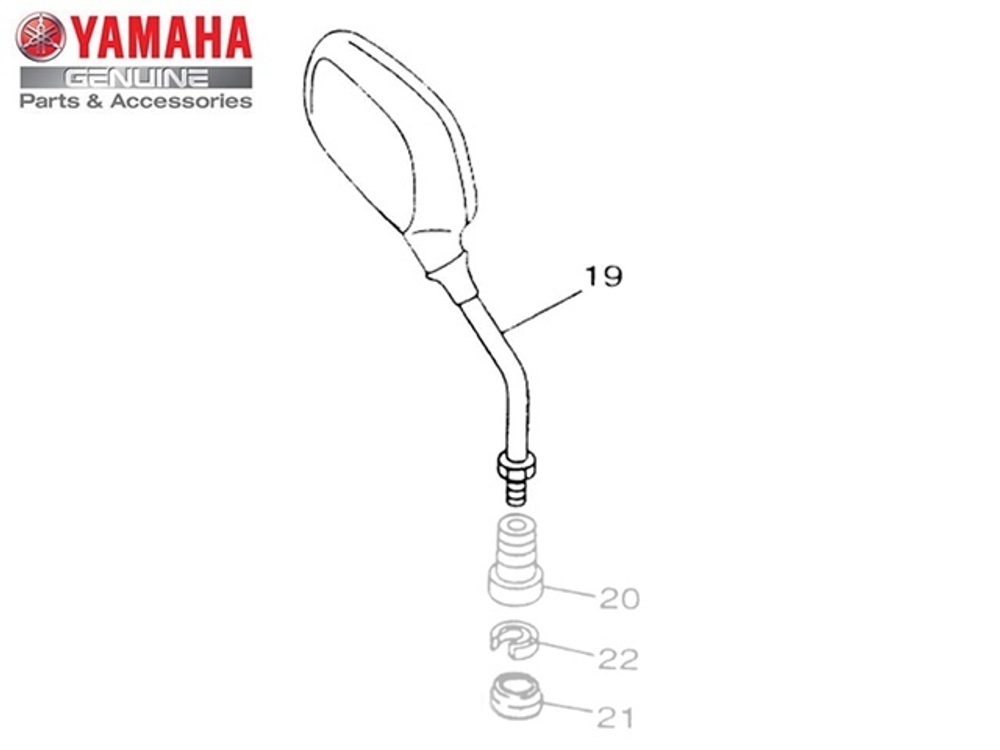 Зеркало правое Yamaha 4GA262901000