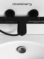 Смеситель для ванны Abelsberg Perfecta INF61101MB с термостатом цвет Вулканический черный