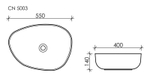 Раковина Ceramica Nova Element 55 см CN5003