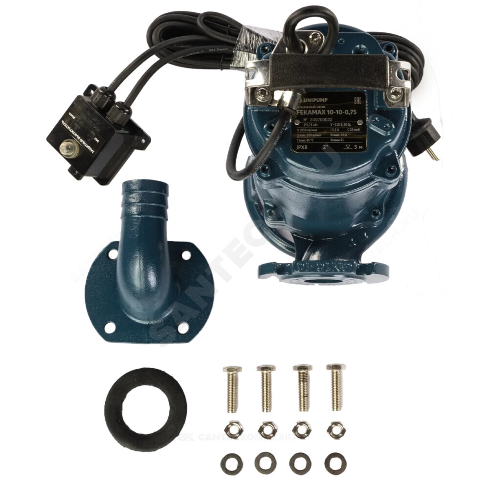 Насос фекальный FEKAMAX 10-10-0,75 1х230В/50 Гц Unipump 93891