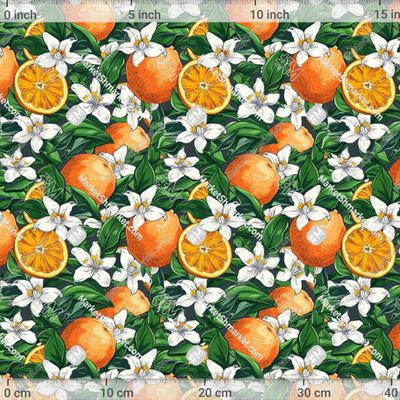 Апельсины, цитрусовые by KabolovaPatternDesign 441 DPI