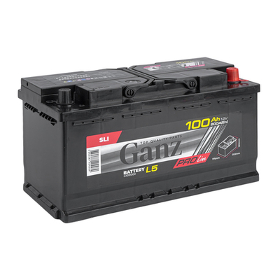 Аккумулятор GANZ PRO-Line DIN 100 А/ч обратный R+ 353x175x190 L5 EN 800 А