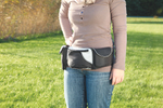 Сумка на пояс Trixie Baggy Belt, черный / серый