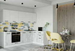 Кухонный гарнитур угловой Бланка 2600х1600 (38мм)