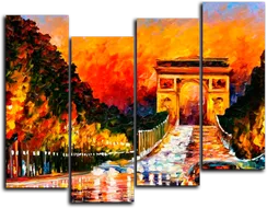 Модульная картина "Вечерний закат"