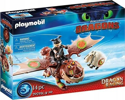 Конструктор Playmobil Dragons Racing - Гонки драконов: Рыбьеног и Сарделька - Плеймобиль Драконы 70729