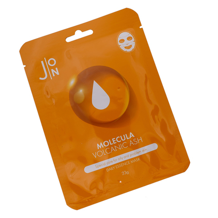 [J:ON]Тканевая маска для лица ВУЛКАНИЧЕСКИЙ ПЕПЕЛ Molecula Volcanic Daily Essence Mask, 1 шт * 23 мл