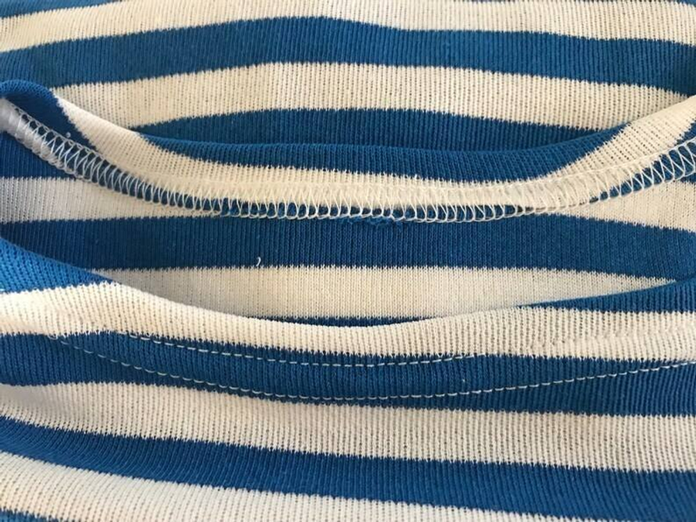 Тельняшка синяя полоса интерлок