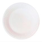 Тарелка бумажная d=230 мм Snack Plate, белая мелованная