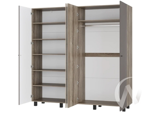 Шкаф 4-х створчатый ШК-13 МС Олива (Дуб каньон/MF14)