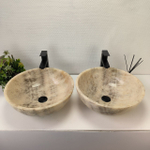 Раковина из оникса ПАРА! Bowl Grey TinLip BO-63020 45*45*17 42