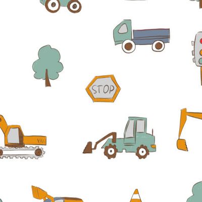 Машинки на белом