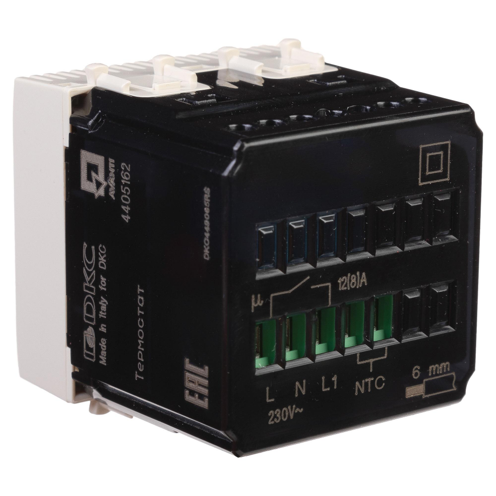 Термостат модульный для теплых полов, "Avanti", "Ванильная дымка", 2 модуля