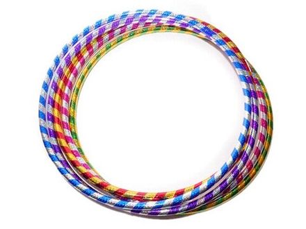 Обруч пластиковый в обмотке. Диаметр 75 см. Продажа только упаковкой 10 шт: 16-75