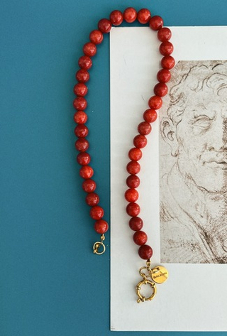 Колье Sunrise из бусин камня