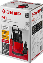 ЗУБР 550 Вт, дренажный насос с минимальным уровнем откачки (НПЧ-М1-550)