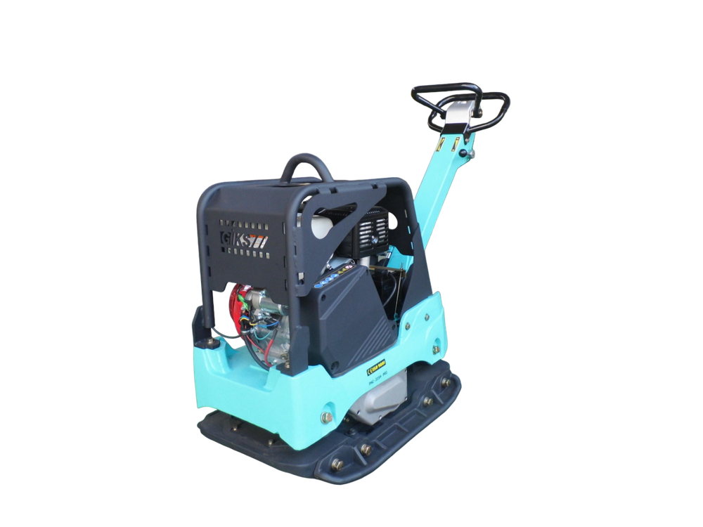 Виброплита реверсивная GIKS PHC-315H PRO гидравлика - [315 кг / 46 кН / Honda GX390] эл. старт.