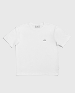 Футболка белая с лого на груди M