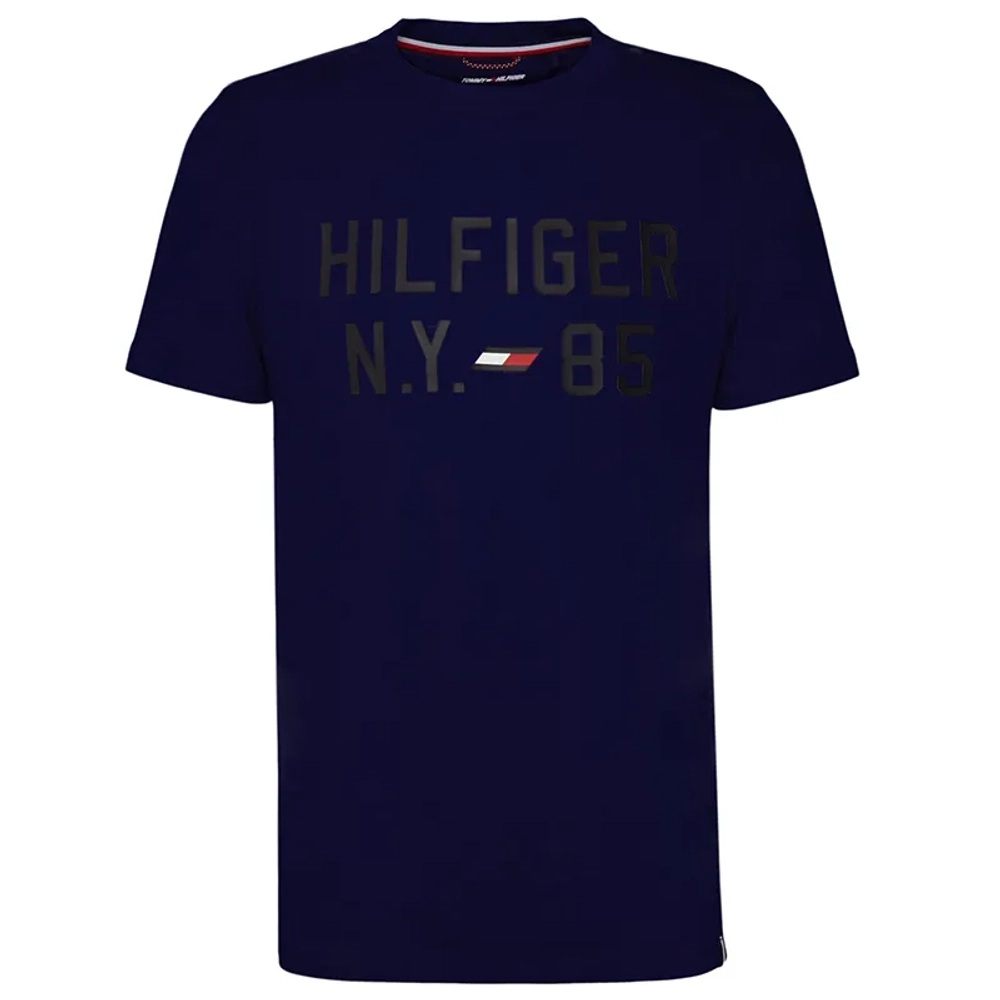 Теннисная футболка Tommy Hilfiger Graphic S/S Training Tee - desert sky