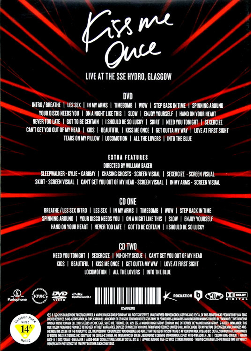 Kylie Minogue / Kiss Me Once - Live At The SSE Hydro (DVD+2CD)