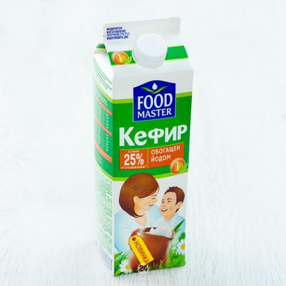Кефир Food Master 2,5% 1000 гр т/п