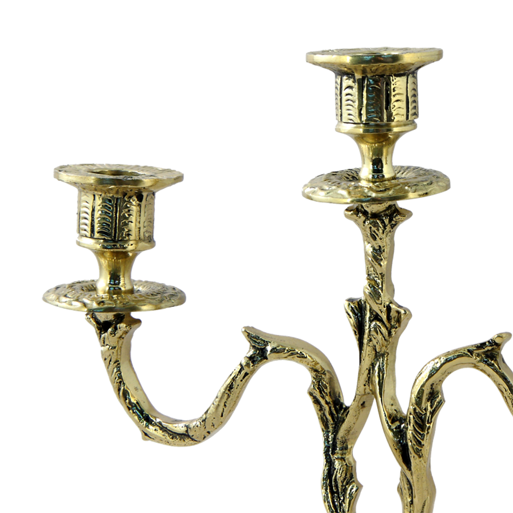 Bello De Bronze Каминные часы с маятником с канделябрами "Дон Хуан Ласу"